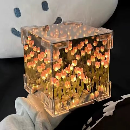 Lampara de tulipanes infinitos