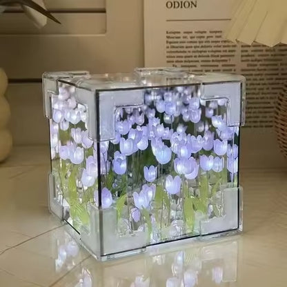 Lampara de tulipanes infinitos